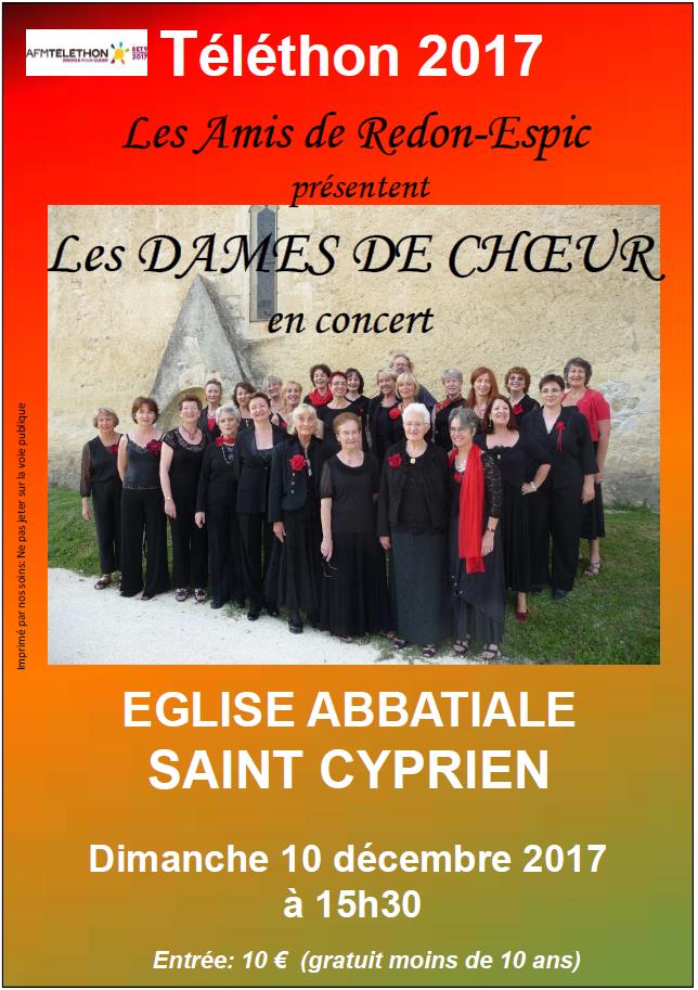 Affiche concert Telethon 2017